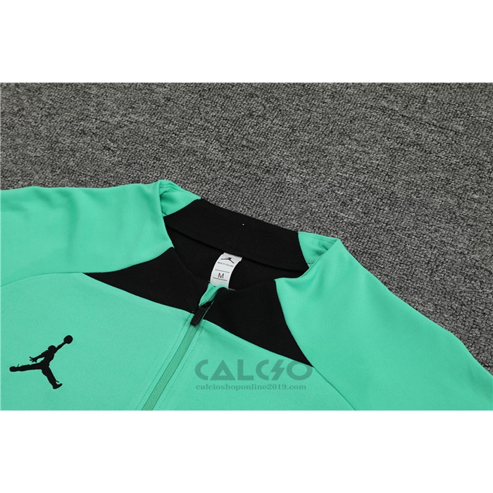Tuta da Track di Felpa Paris Saint-Germain Jordan 2022-2023 Verde